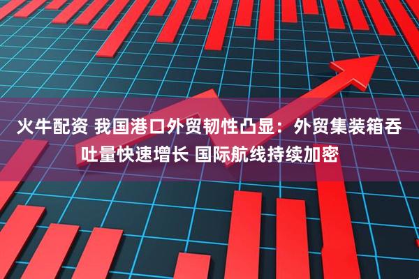 火牛配资 我国港口外贸韧性凸显：外贸集装箱吞吐量快速增长 国际航线持续加密