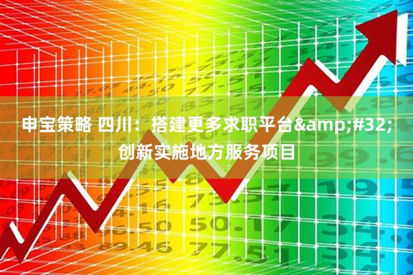 申宝策略 四川：搭建更多求职平台&#32;创新实施地方服务项目
