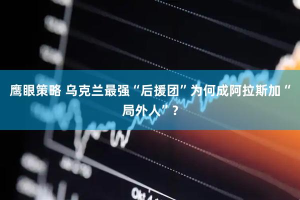 鹰眼策略 乌克兰最强“后援团”为何成阿拉斯加“局外人”？