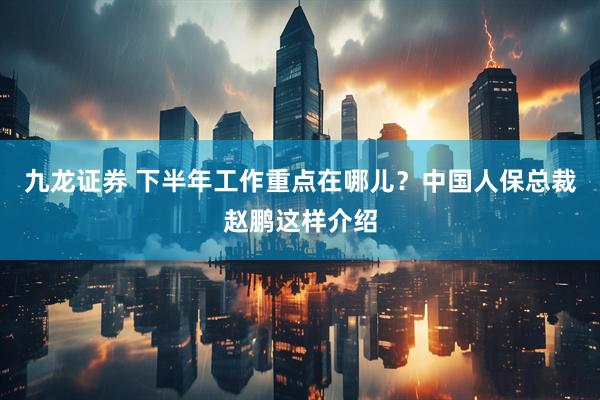 九龙证券 下半年工作重点在哪儿？中国人保总裁赵鹏这样介绍